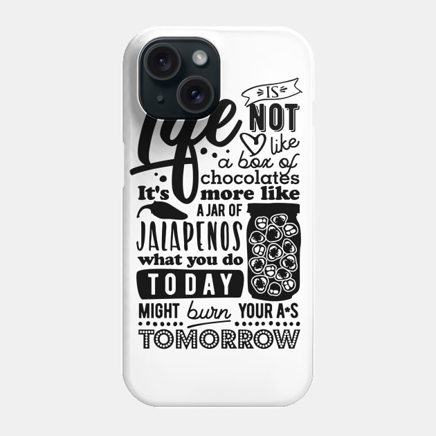 Life is like a jar of jalapenos Phone Case by danydesign