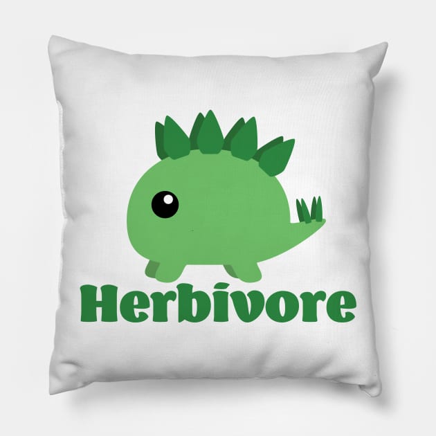 Herbivore Dinosaur Pillow by MichaelPedersen