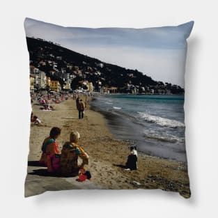 Liguria landscape photography Pillow