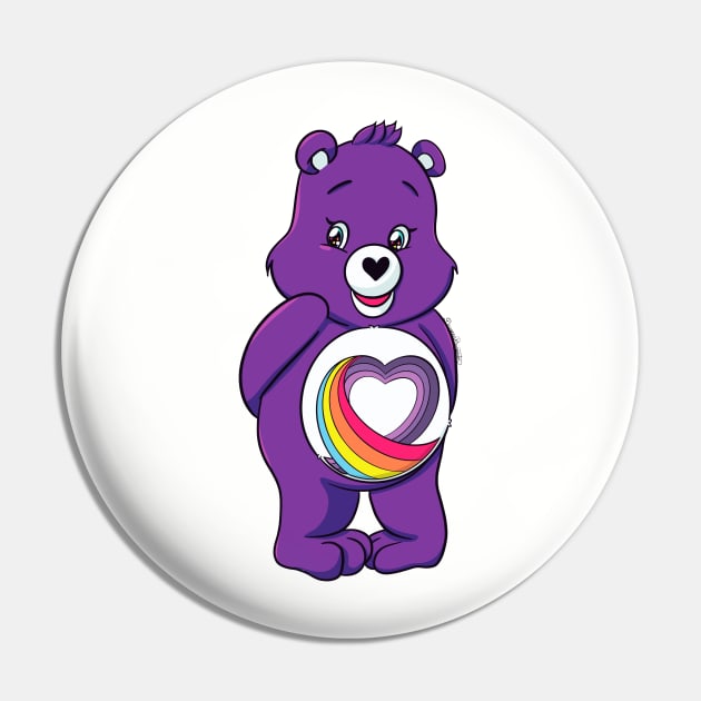 Rainbow heart care bear 2025
