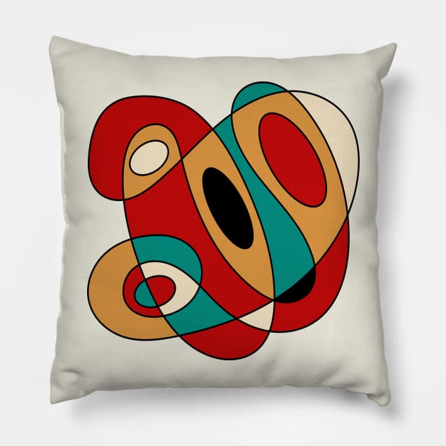 Surreal Amoeba #8 (Miro Inspired) Pillow by n23tees