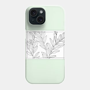 Stem and leaf from the tree Phone Case