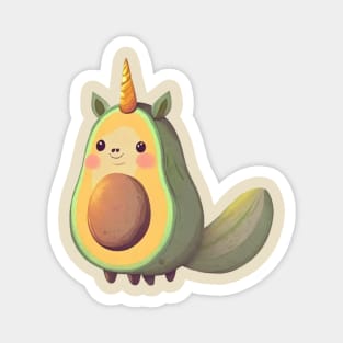 avocado unicorn Magnet