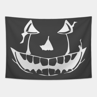 Evil Pumpkin Face Halloween Tapestry