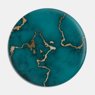 Marble | Deep Green | Deep Blue | Gold | Elegance | Classy Pin