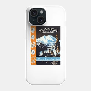 Vintage Mt. McKinley Alaska's Growing Glory Travel Phone Case