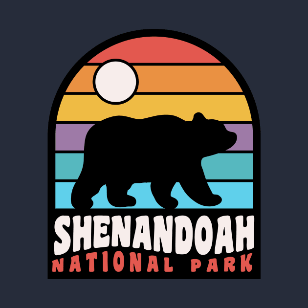 Shenandoah National Park Virginia Bear Badge by PodDesignShop