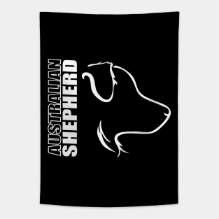 Australian Shepherd profile Aussie dog lover Tapestry