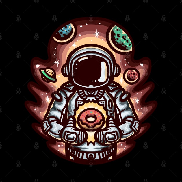 Cartoon Aesthetic Astronaut by Dojaja