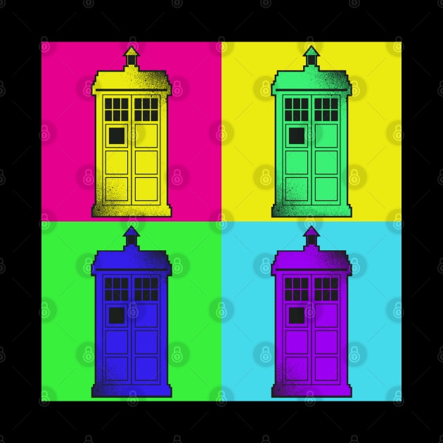 Tardis Pop Art by Sachpica