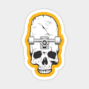 skateboarding skeleton Magnet