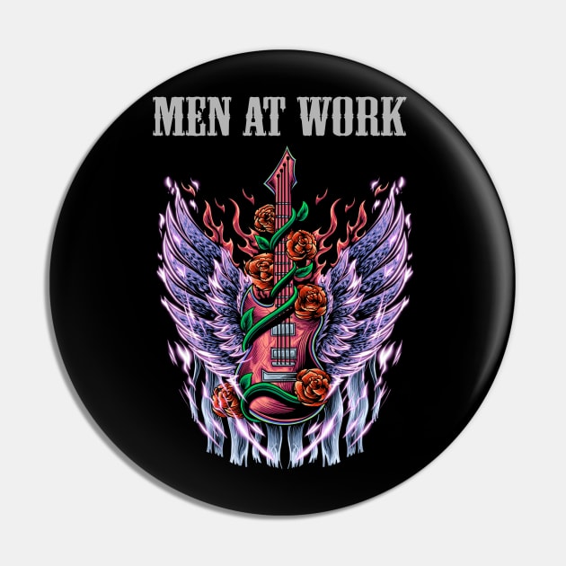 WORK AT THE MEN BAND Pin by Bronze Archer