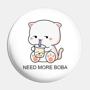 Kitty Needs More Boba! Pin