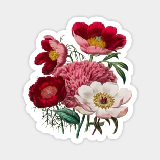 Bouquet of peonies Magnet