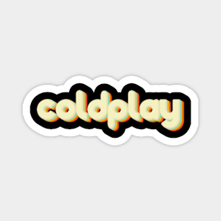 vintage color coldplay Magnet