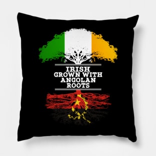 Irish Grown With Angolan Roots - Gift for Angolan With Roots From Angola Pillow