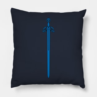 Tizona Sword (blue) Pillow