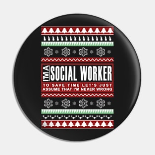 i am social worker Pin