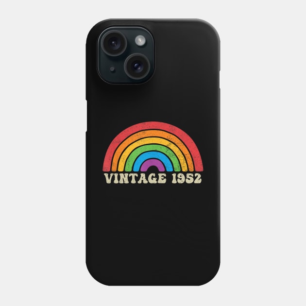 Vintage 1952 - Retro Rainbow Vintage-Style Phone Case by ermtahiyao	