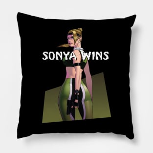 Sonya Blade Mortal Kombat Pillow