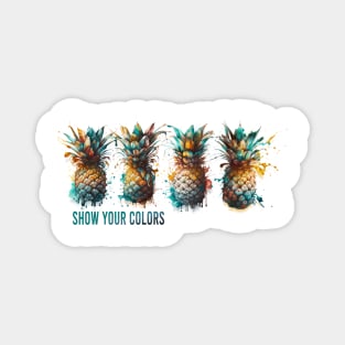pineapples design Magnet