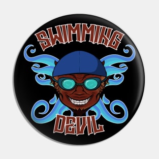 Swimming Devil Pin