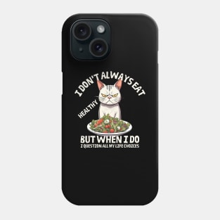 Funny cat This is why I chase birds Phone Case