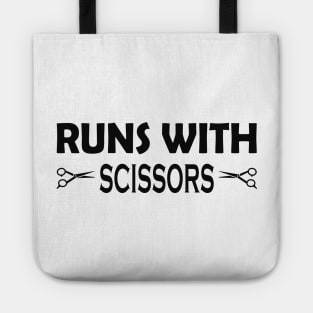 Hair Stylist - Runs with scissors Tote