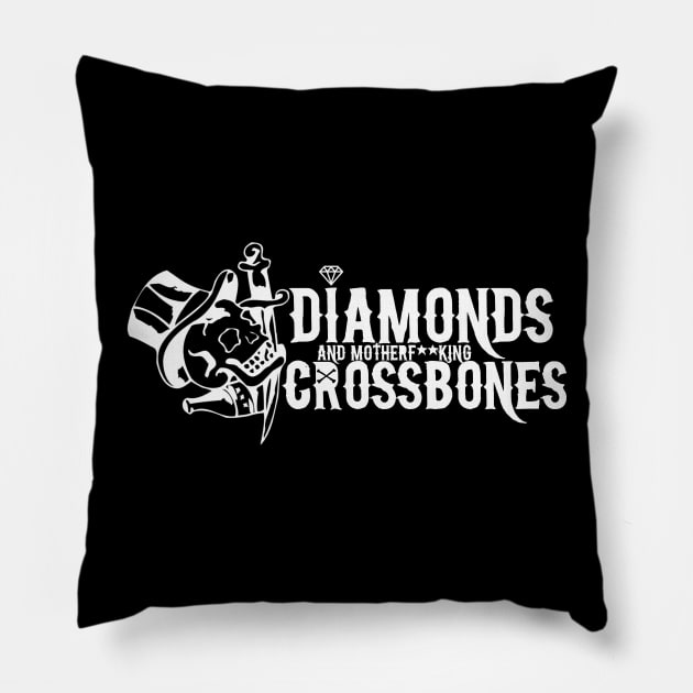 Lucky 13 Logo Pillow by DIAMONDSANDCROSSBONES