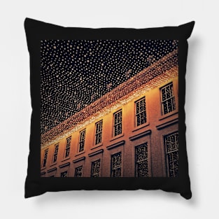 Glasgow Lights at Night Pillow