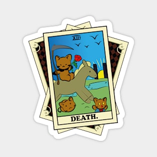 TAROT CARDS DECK | DEATH. | FORTUNE CAT Magnet