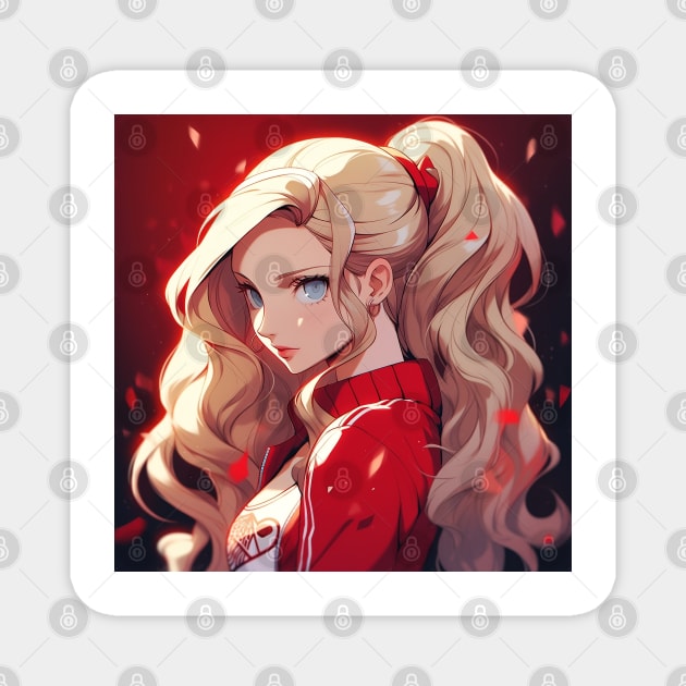 ann takamaki Magnet by WabiSabi Wonders