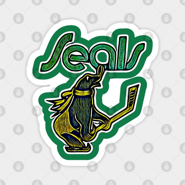 California Seals Hockey Magnet by Kitta’s Shop