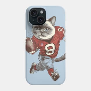 American Football Cat Player Phone Case