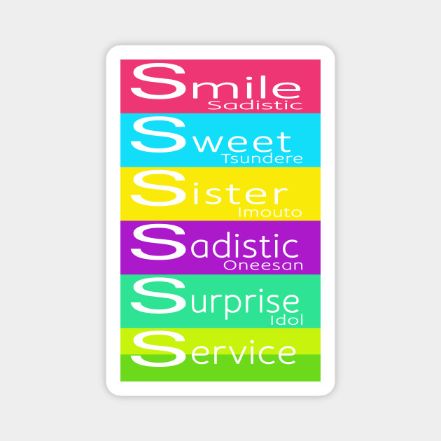 Blend S - Smile Sweet Sister Sadistic Surprise Service Anime Gift - Blend S - Magnet | TeePublic Blend S - Smile Sweet Sister Sadistic Surprise Service Anime Gift - Blend S - Magnet | TeePublic