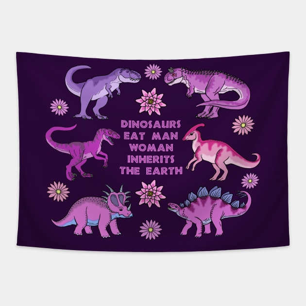 Dinosaurs Eat Man... Tapestry by HonuHoney