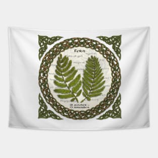 Celtic Tree Calendar Ferns Tapestry