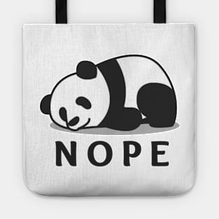 Nope- Lazy Panda Tote