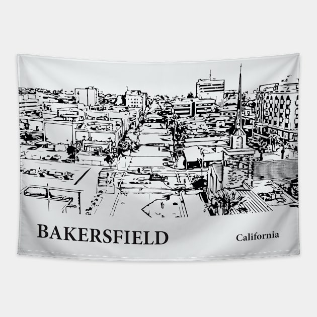 Bakersfield - California Tapestry by Lakeric