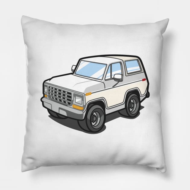 Color Me Outer (Bronco) Pillow by jepegdesign