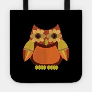Harvest Owl - Red Orange Tote