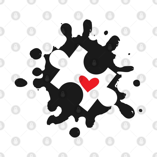 Autism Heart by KC Happy Shop