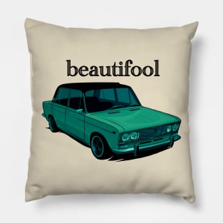 Revive Retro Style: Drive, Reminisce, and Make a Statement with our Vintage Car-Themed T-Shirts! Pillow