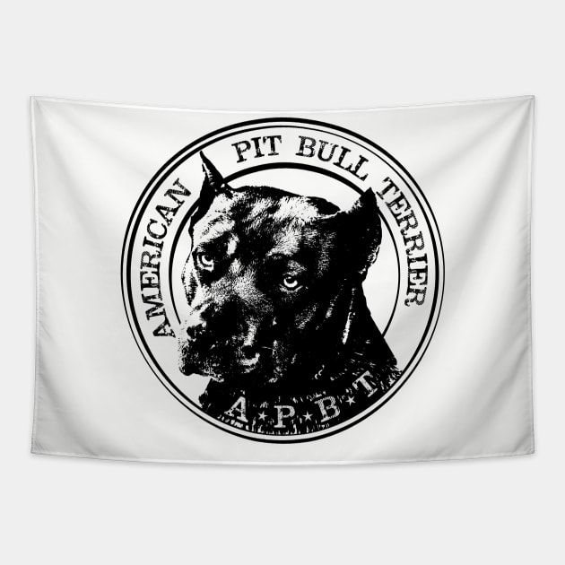 American Pit Bull Terrier - APBT Tapestry by Nartissima