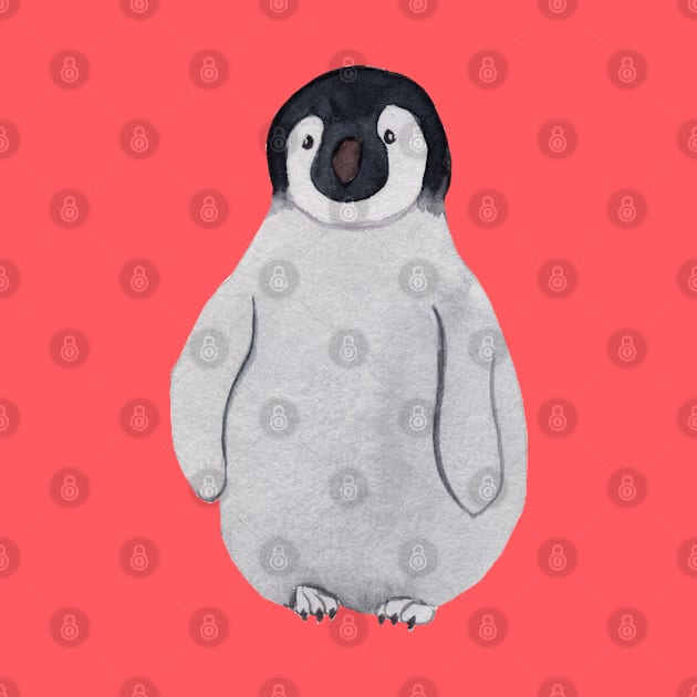 Baby Emperor Penguin by Duck Cloud 9