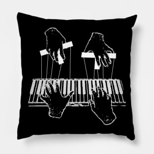Funny Piano Teacher and Piano Student Pillow