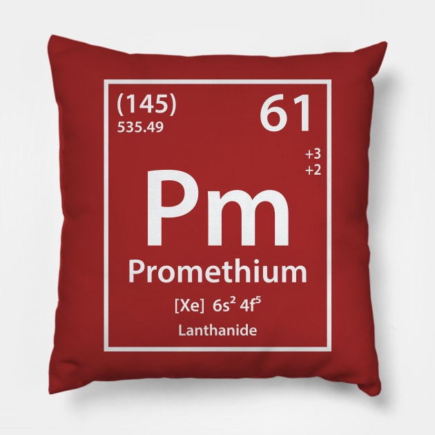 Promethium Element Pillow by cerebrands