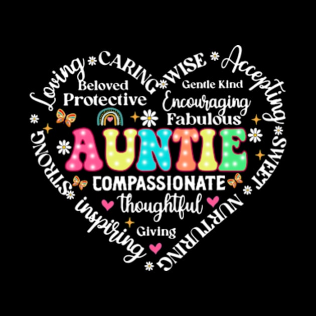 Retro Auntie, New Aunt, Blessed Mom, Aunt Life, Mother's Day by artbyGreen