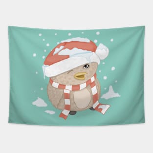 Lil Christmas Birdy Guy Tapestry