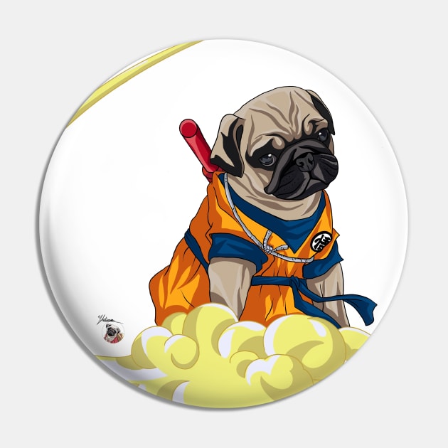 Dragon Pug Z Pin by AniPug